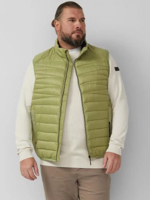 Foto van product Warm gewatteerd vest met opstaande kraag en contrasterende details s.Oliver olijfgroen