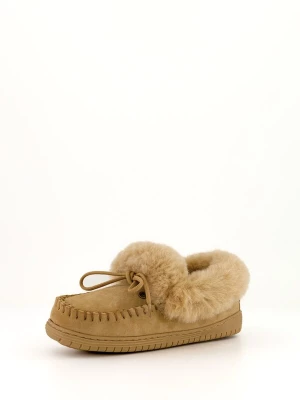 Foto van product Warmbat Huisschoenen 'Kampi' donkerbeige