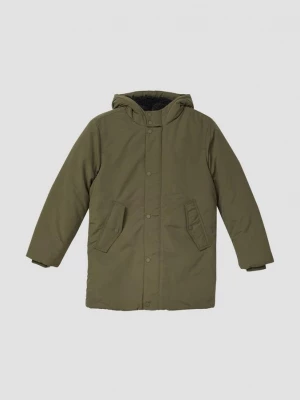 Foto van product Warme parka met capuchon en deelnaden s.Oliver olijfgroen