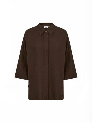 Foto van product Wasabi Concept Shirt ' WA-CORINNA ' donkerbruin