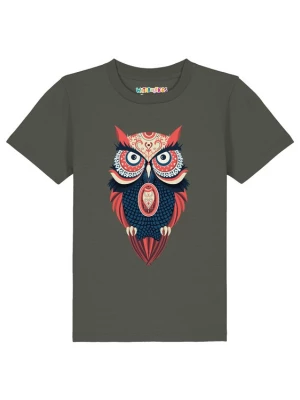Foto van product watabout.kids Shirt 'Colorful Owl' beige / navy / kaki / kreeft