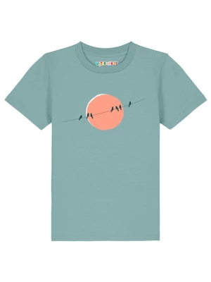 Foto van product watabout.kids Shirt 'Countryside 01' turquoise / abrikoos / zwart