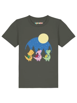 Foto van product watabout.kids Shirt 'Dino Spaziergang' blauw / geel / olijfgroen