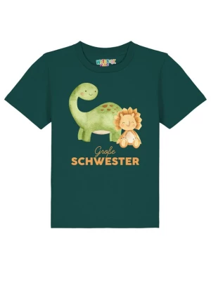 Foto van product watabout.kids Shirt 'Dinosaurier 06 Große Schwester' crème / lichtbeige / lichtgroen / donkergroen
