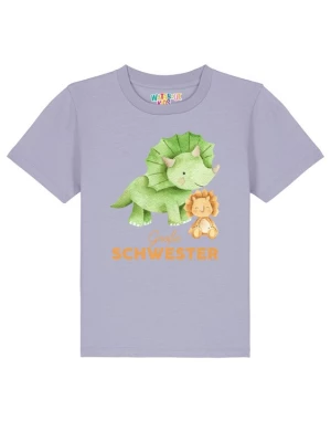 Foto van product watabout.kids Shirt 'Dinosaurier 07 Große Schwester' lichtbeige / lichtgroen / sering / zwart