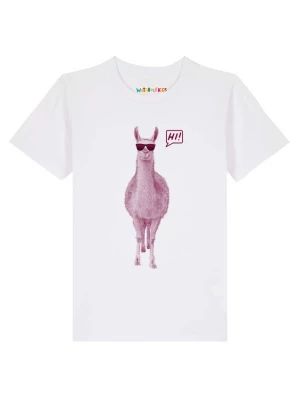 Foto van product watabout.kids Shirt 'Lama sagt Hi' lila / wit