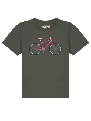Foto van product watabout.kids Shirt 'Pink Bike' kaki / pink / zwart / wit