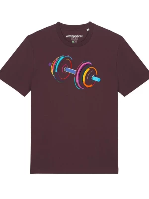 Foto van product Watapparel Shirt ' 80s Hantel ' gemengde kleuren / donkerrood