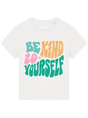 Foto van product Watapparel Shirt 'Be kind to yourself' groen / pink / wit