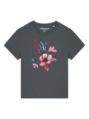Foto van product Watapparel Shirt 'Blume in Wasserfarbe 01' antraciet / groen / appel