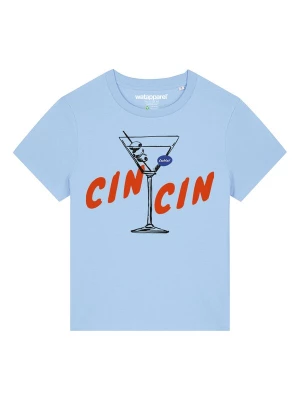 Foto van product Watapparel Shirt 'Cin Cin' lichtblauw / rood / zwart