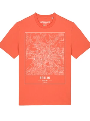 Foto van product Watapparel Shirt ' City maps Berlin Landkarte ' oranje / wit