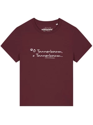 Foto van product Watapparel Shirt 'O Tannenbaum' bordeaux / wit