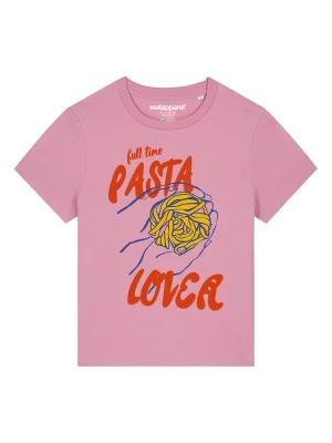 Foto van product Watapparel Shirt 'Pasta Lover' donkerblauw / donkergeel / rosa / rood