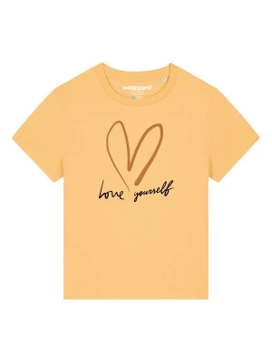 Foto van product Watapparel Shirt 'Self love' bruin / lichtgeel / zwart