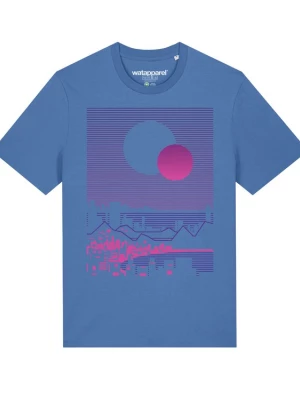 Foto van product Watapparel Shirt ' Sun and Moon Skyline ' lichtblauw / gemengde kleuren