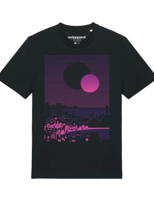 Foto van product Watapparel Shirt ' Sun and Moon Skyline ' lila / zwart