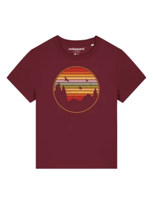 Foto van product Watapparel Shirt 'Sunset Berge & Tannen' lila / oranje / bordeaux