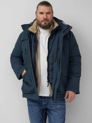 Foto van product Waterafstotende parka met afneembare capuchon en voering van imitatiebont s.Oliver blauw