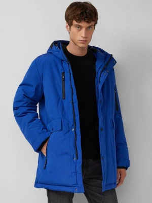 Foto van product Waterafstotende parka met capuchon en sportieve details s.Oliver blauw