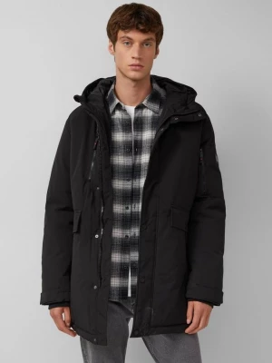 Foto van product Waterafstotende parka met capuchon en sportieve details s.Oliver zwart
