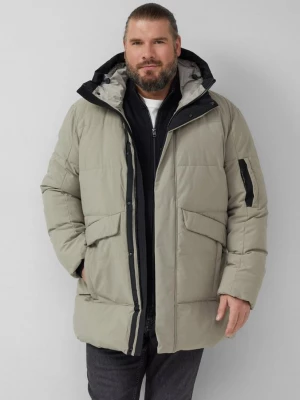 Foto van product Waterafstotende puffer parka met capuchon en sportieve details s.Oliver beżowy