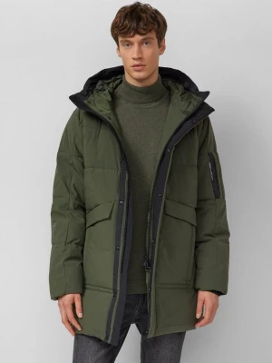 Foto van product Waterafstotende puffer parka met capuchon en sportieve details s.Oliver olijfgroen