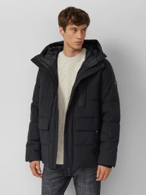 Foto van product Waterafstotende puffer parka met capuchon en sportieve details s.Oliver zwart