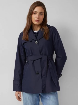 Foto van product Waterafstotende trenchcoat in een slanke pasvorm s.Oliver blauw