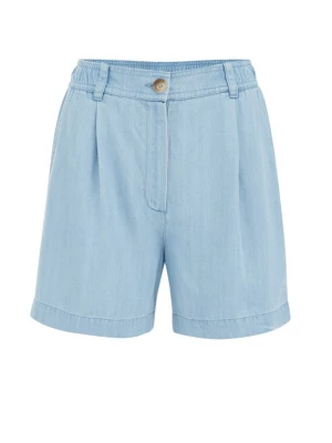 Foto van product WE Fashion Bandplooi jeans lichtblauw