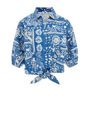 Foto van product WE Fashion Blouse blauw / wit