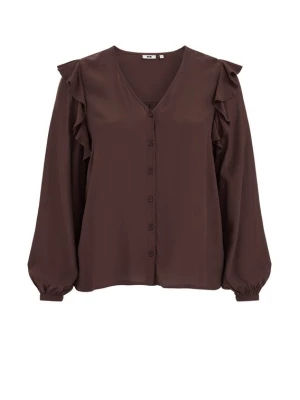 Foto van product WE Fashion Blouse donkerbruin