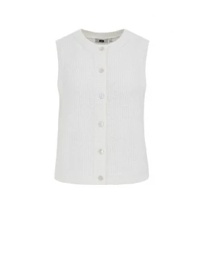 Foto van product WE Fashion Bodywarmer ivoor / offwhite
