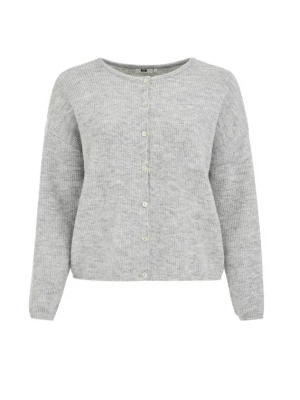 Foto van product WE Fashion Gebreid vest lichtgrijs