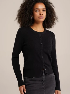 Foto van product WE Fashion Gebreid vest zwart