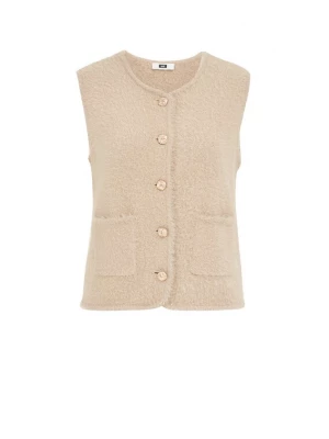 Foto van product WE Fashion Gebreide bodywarmer beige