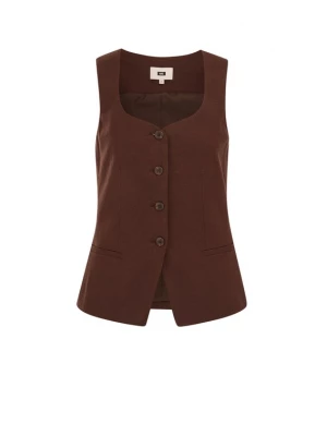 Foto van product WE Fashion Gilet donkerbruin