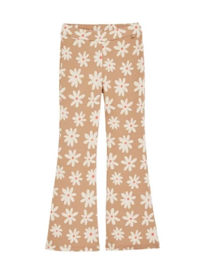 Foto van product WE Fashion Leggings bruin / donkeroranje / wit