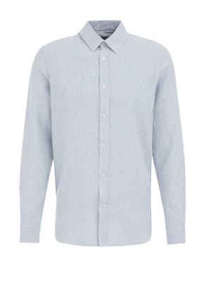 Foto van product WE Fashion Overhemd lichtblauw / wit