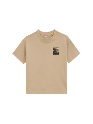 Foto van product WE Fashion Shirt beige / lichtgrijs / oranje / zwart