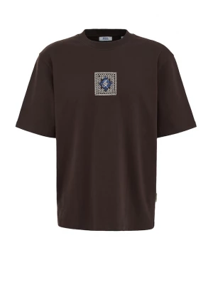 Foto van product WE Fashion Shirt blauw / donkerbruin / wit