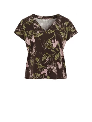 Foto van product WE Fashion Shirt bruin / groen / rosa / pastelroze