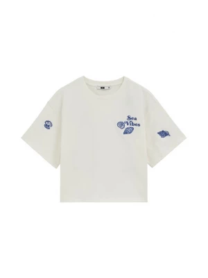 Foto van product WE Fashion Shirt donkerblauw / offwhite