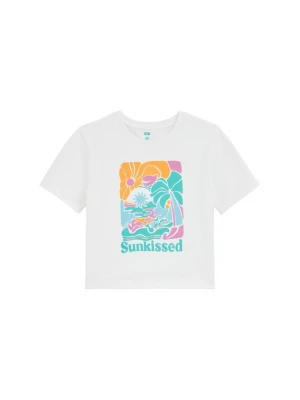 Foto van product WE Fashion Shirt turquoise / oranje / pink / offwhite