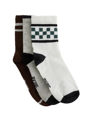 Foto van product WE Fashion Sokken grijs / donkergroen / wit