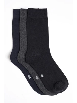Foto van product WE Fashion Sokken navy / grijs / zwart / wit