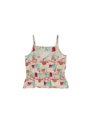 Foto van product WE Fashion Top beige / groen / rood / wit