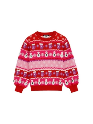 Foto van product WE Fashion Trui lila / rosa / rood / wit