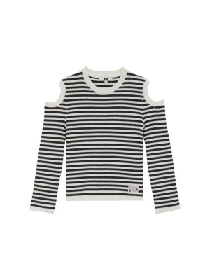 Foto van product WE Fashion Trui zwart / offwhite