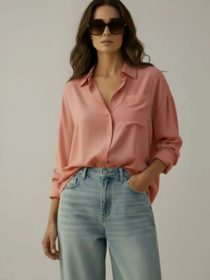 Foto van product WEARABLE STORIES Blouse 'Minthe' koraal